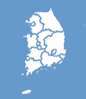 skorea map